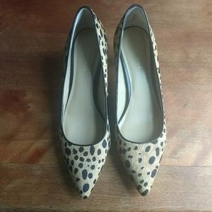 Ann Taylor Eryn leopard print kitten heels